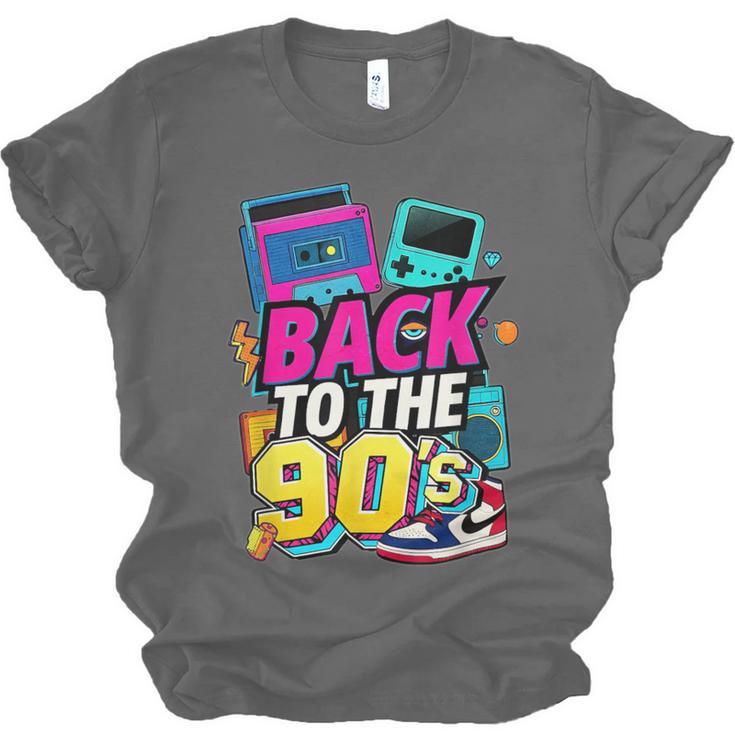 Back To The 90s Nostalgia Cassette Game Console Boombox Unisex Jersey T-Shirt