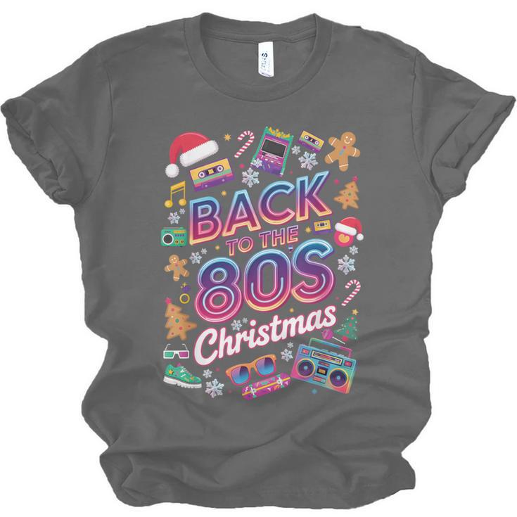 Back To-The 80 s Christmas Retro Cassette Boombox Nostalgia Unisex Jersey T-Shirt