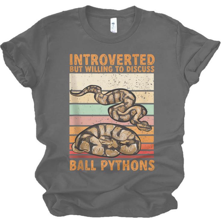 Ball Python Snake Introvert Ball Python Unisex Jersey T-Shirt