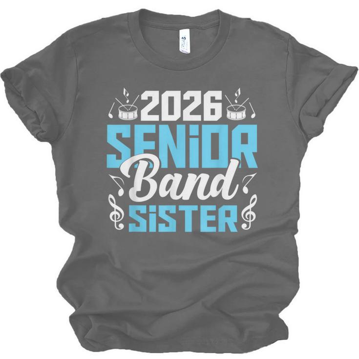 Band Senior Sister Class Of 2026 Senior Band Graduation Unisex Jersey T-Shirt