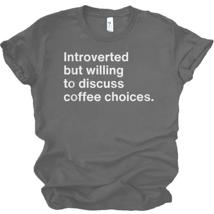 Barista Coffee Lovers Sarcastic Introvert Unisex Jersey T-Shirt Barista Coffee Lovers Sarcastic Introvert Unisex Jersey T-Shirt