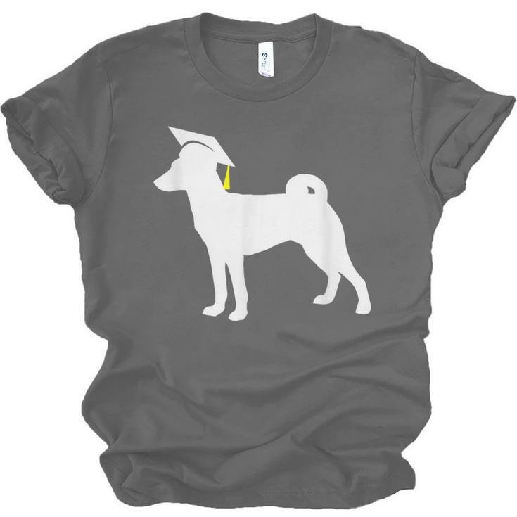 Basenji Graduation Dog Graduate Unisex Jersey T-Shirt