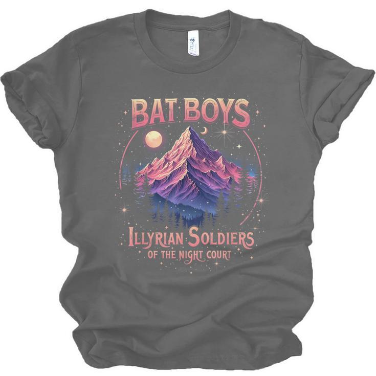 Bat Boys Night Court Mountain Nesta Bookworm ACOSF Bookish Unisex Jersey T-Shirt