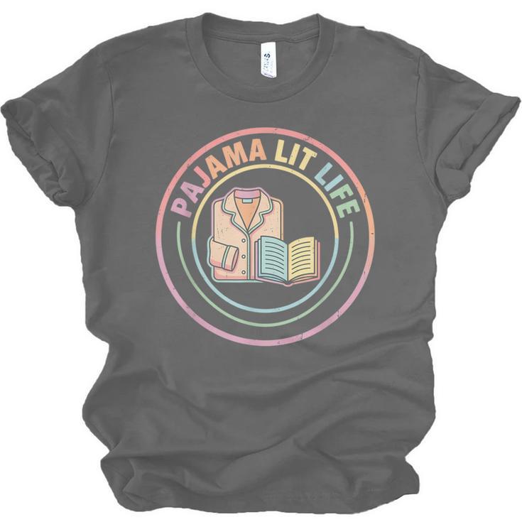 Bedtime Book Lover Reading Pajamas Unisex Jersey T-Shirt