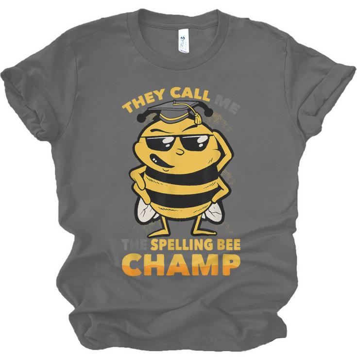 Bees They Call Me The Spelling Bee Champ Graduation Unisex Jersey T-Shirt