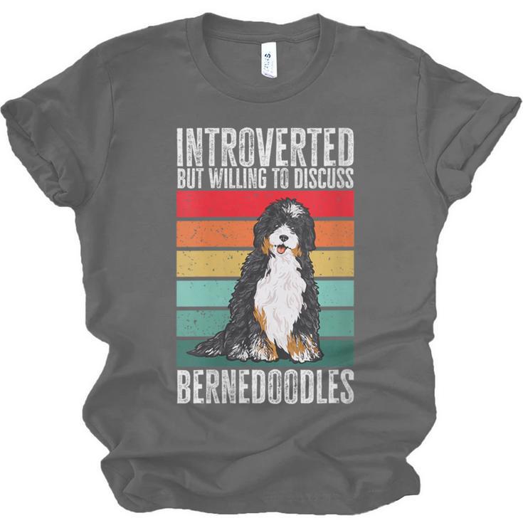Bernedoodle Dog Introvert Bernedoodle Unisex Jersey T-Shirt