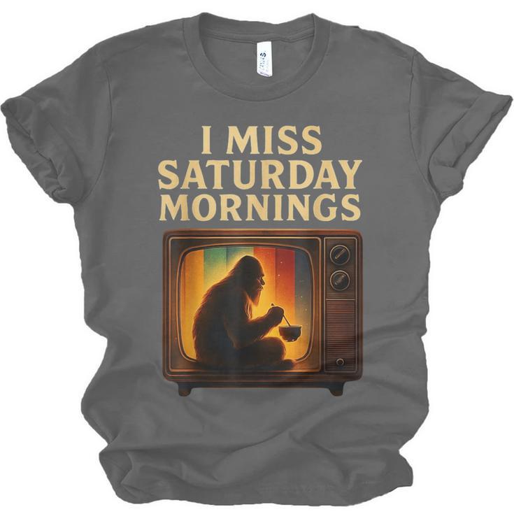 Bigfoot Saturday Morning Nostalgia Unisex Jersey T-Shirt