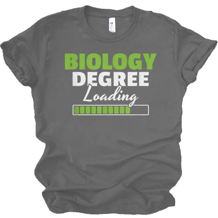 Biology Degree Loading Graduation Student Teacher Biologist Unisex Jersey T-Shirt