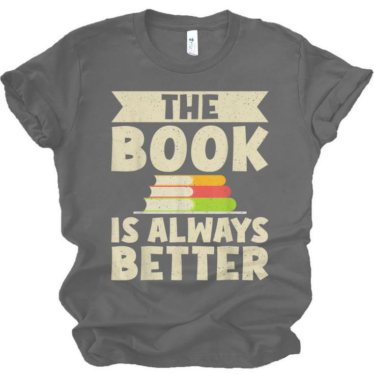 The Book Is Always Better Thriller Unisex Jersey T-Shirt The Book Is Always Better Thriller Unisex Jersey T-Shirt