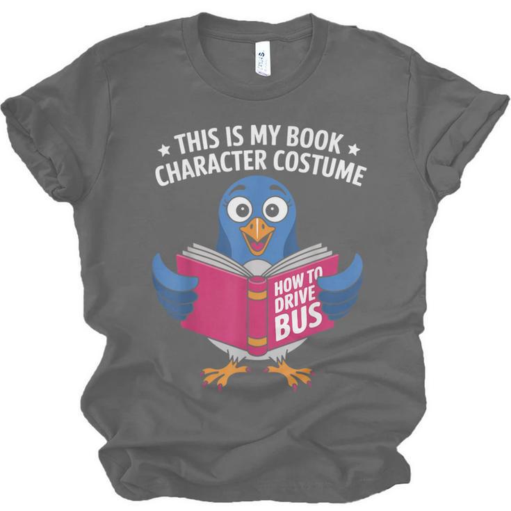 This Is My Book Character Costume Cute Pigeon Kids Reading Unisex Jersey T-Shirt