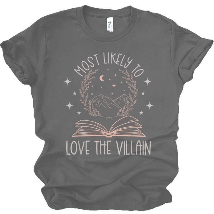 Book Club Shirts For Women Most Likely To Love Villain Unisex Jersey T-Shirt