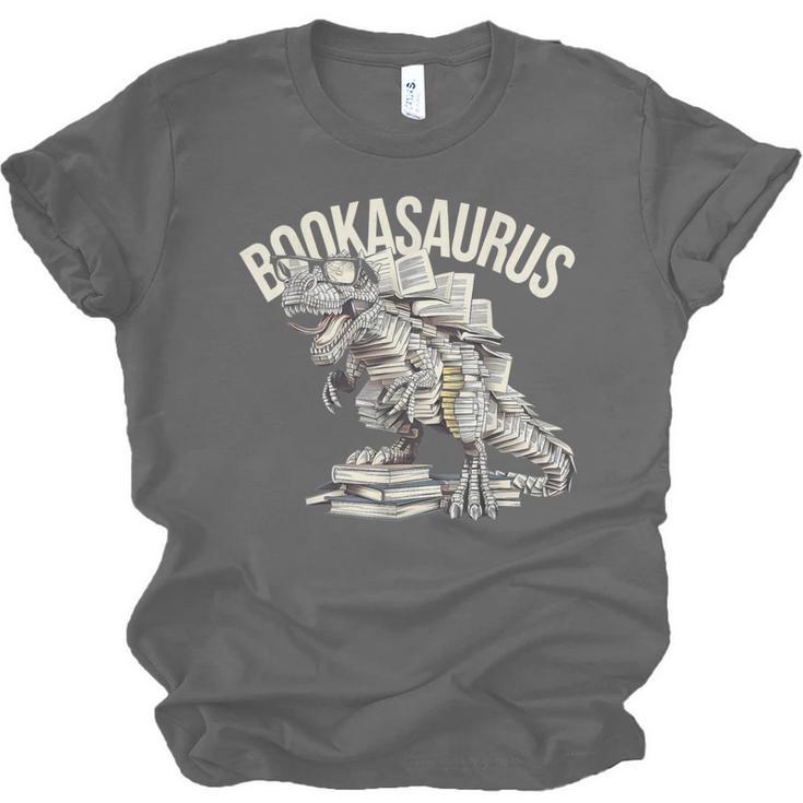 Book Dinosaur Bookworm T-Rex Dino Reading Books Book Unisex Jersey T-Shirt