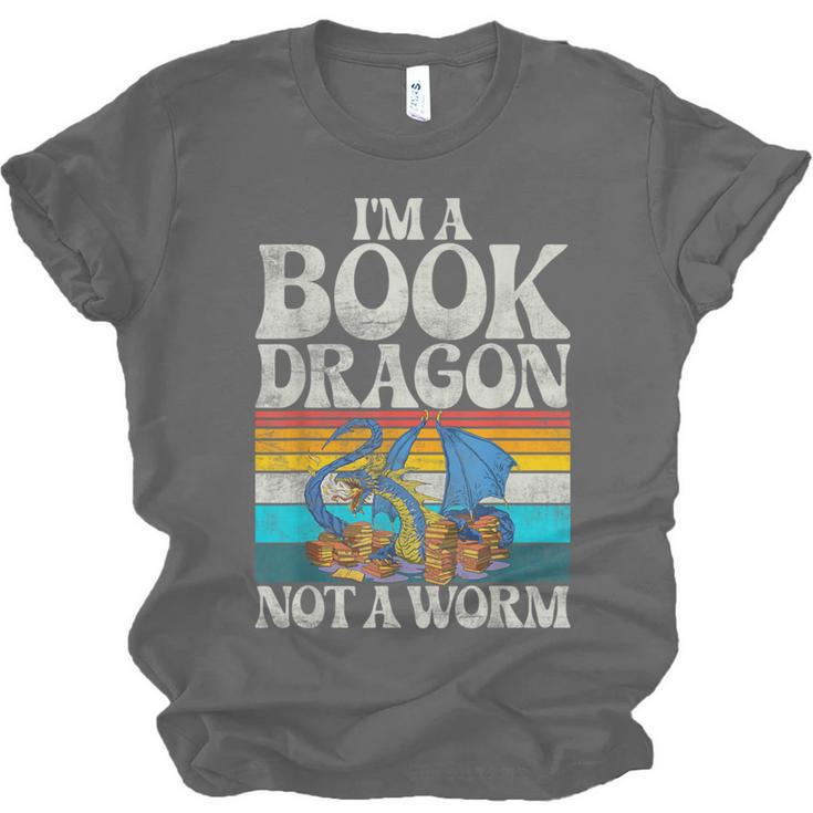 Im a Book Dragon Not a Worm Dragon Unisex Jersey T-Shirt Im a Book Dragon Not a Worm Dragon Unisex Jersey T-Shirt