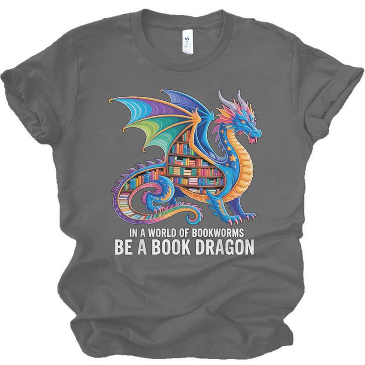 Be a Book Dragon Reading Unisex Jersey T-Shirt