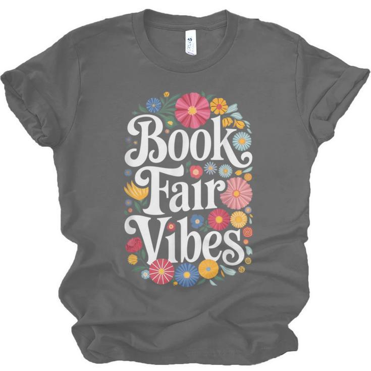 Book Fair Vibes Groovy 70s Retro School Librarian Unisex Jersey T-Shirt Book Fair Vibes Groovy 70s Retro School Librarian Unisex Jersey T-Shirt