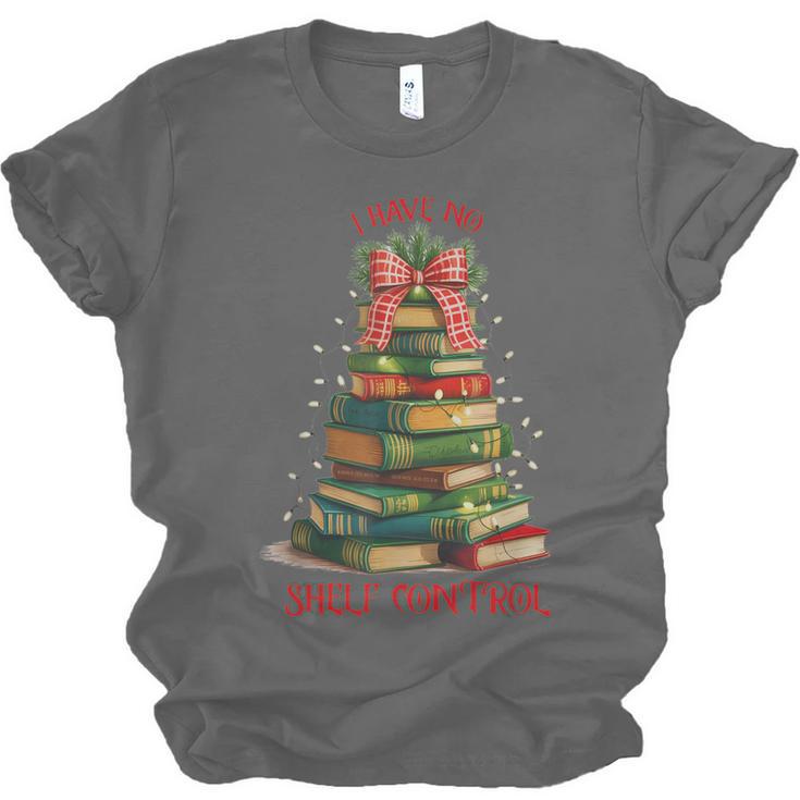 Book Lover Christmas Tree I Have No Shelf Control Unisex Jersey T-Shirt Book Lover Christmas Tree I Have No Shelf Control Unisex Jersey T-Shirt