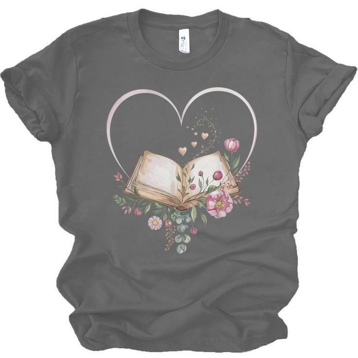 Book Lover Heart Shaped Reading Art Librarian Unisex Jersey T-Shirt Book Lover Heart Shaped Reading Art Librarian Unisex Jersey T-Shirt