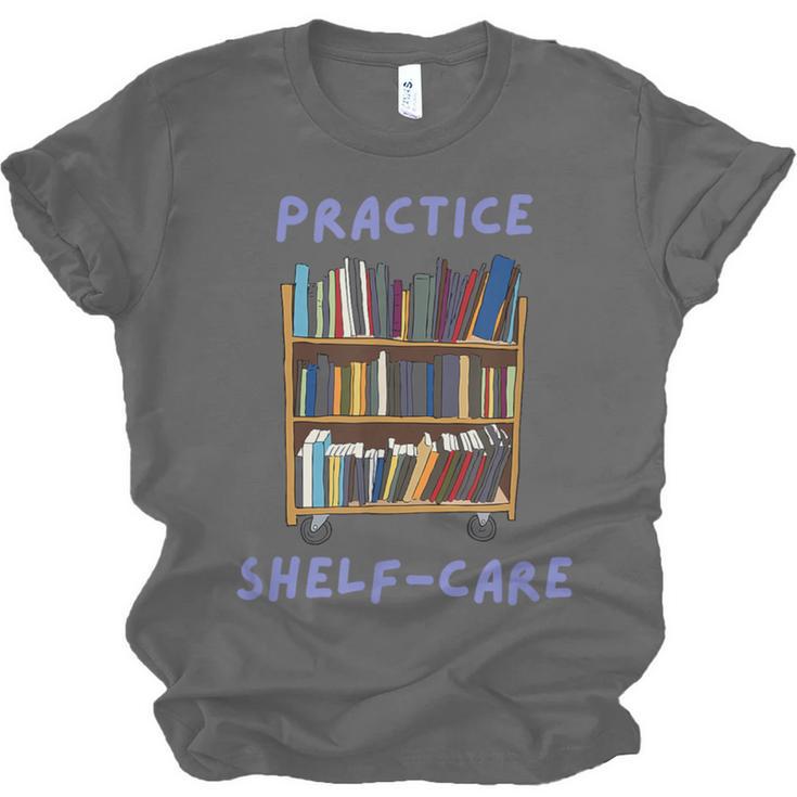 Book Lover Pun Practice Shelf-Care Unisex Jersey T-Shirt