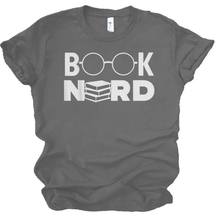 Book Nerd Book Club Bookworm Reading Lover Humor Unisex Jersey T-Shirt