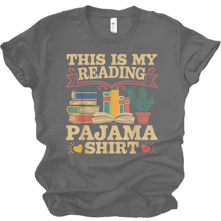 Book And Pajama This Is My Reading Pajama Bedtime Reading Unisex Jersey T-Shirt