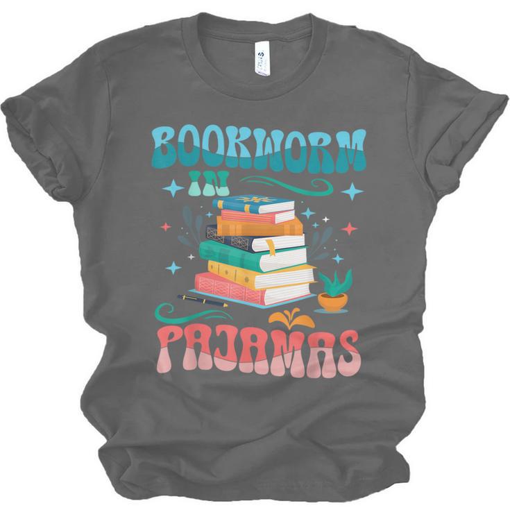 Book Reader Librarian Bookworm In Pajamas Book And Pajama Unisex Jersey T-Shirt Book Reader Librarian Bookworm In Pajamas Book And Pajama Unisex Jersey T-Shirt