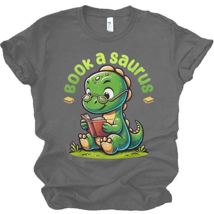 Book A Saurus Bookasaurus Dinosaur Book Girls Boys Toddler Unisex Jersey T-Shirt