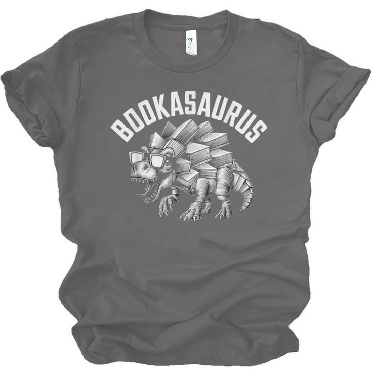 Book T-Rex Dino Bookworm Reading Book Dinosaur Unisex Jersey T-Shirt
