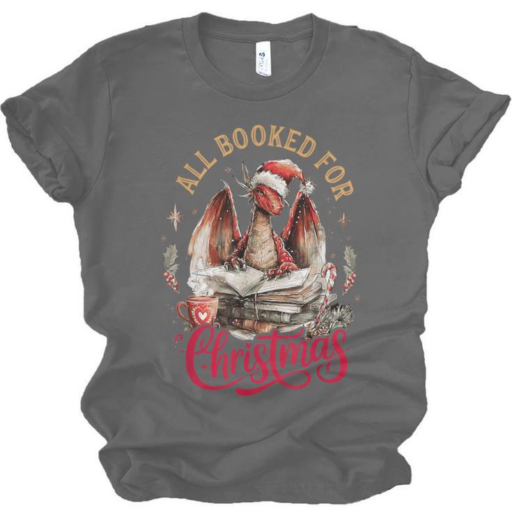 All Booked For Christmas Dragon Unisex Jersey T-Shirt