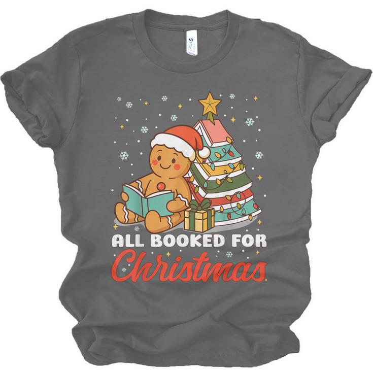 All Booked For Christmas Gingerbread Christmas Tree Book Kid Unisex Jersey T-Shirt All Booked For Christmas Gingerbread Christmas Tree Book Kid Unisex Jersey T-Shirt