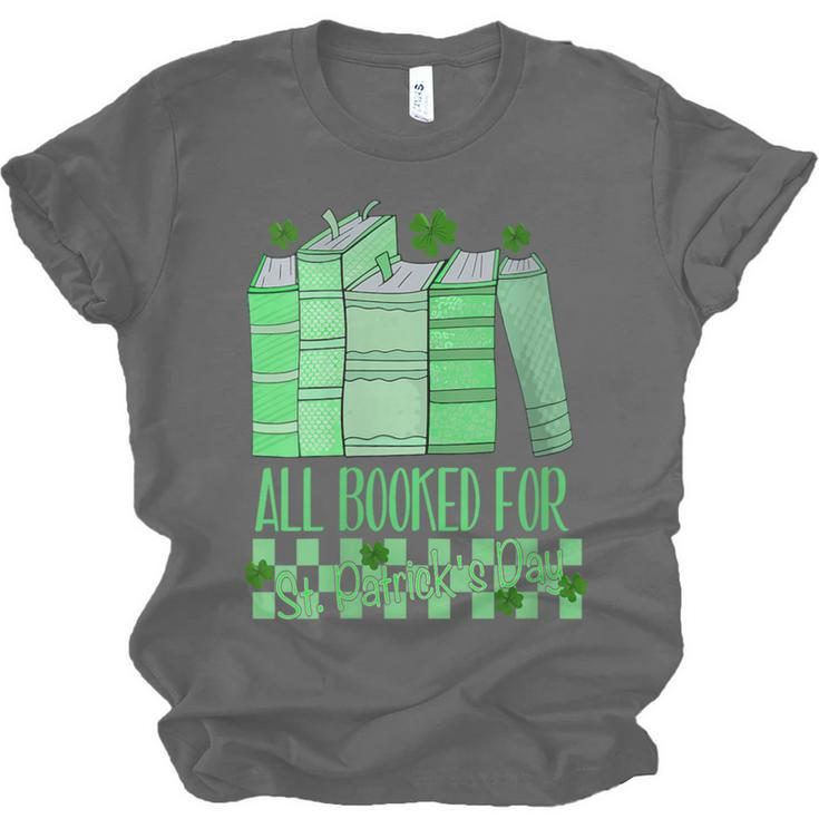 All Booked For St Patrick's Day Book Lover Lucky Shamrock Unisex Jersey T-Shirt All Booked For St Patrick's Day Book Lover Lucky Shamrock Unisex Jersey T-Shirt
