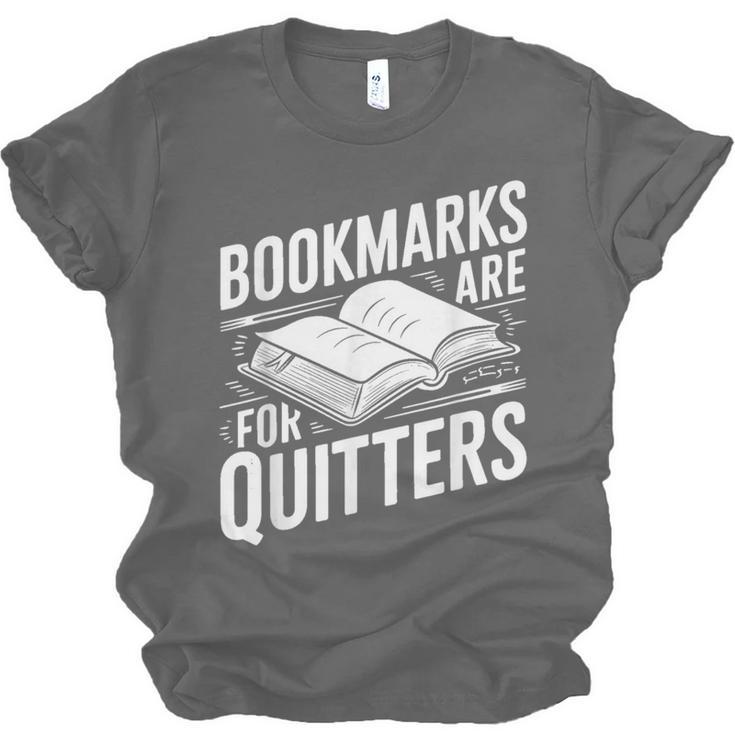Bookmarks Quote Library Book Reader Unisex Jersey T-Shirt