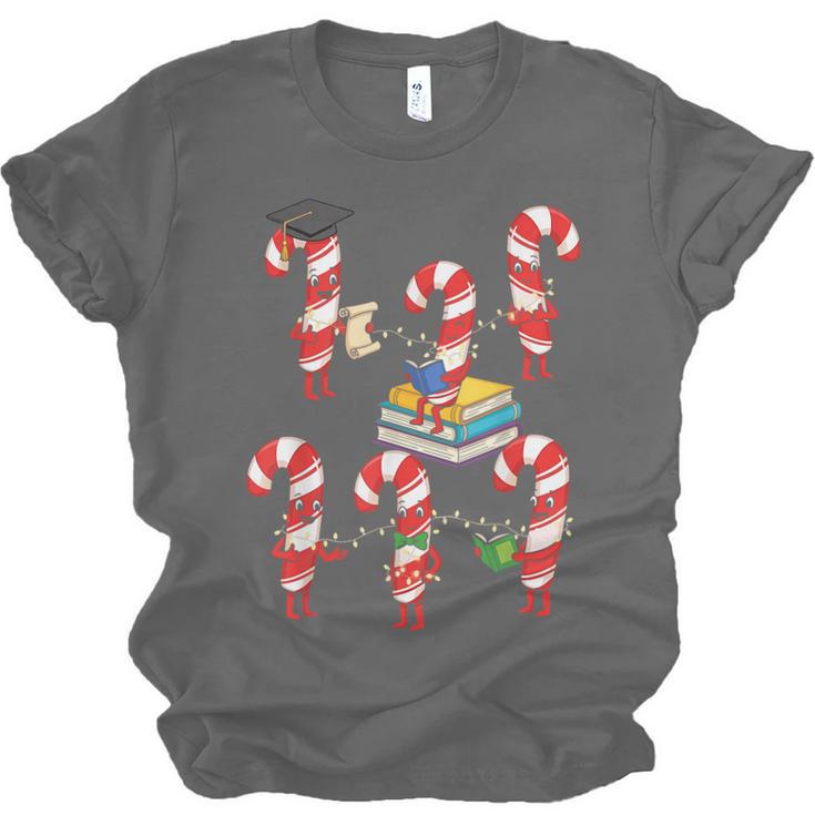 Bookmas Christmas Books Shirt Candy Cane Bookworm Unisex Jersey T-Shirt Bookmas Christmas Books Shirt Candy Cane Bookworm Unisex Jersey T-Shirt