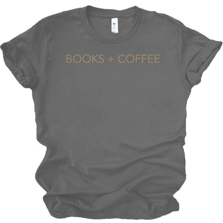 Books Coffee Unisex Jersey T-Shirt