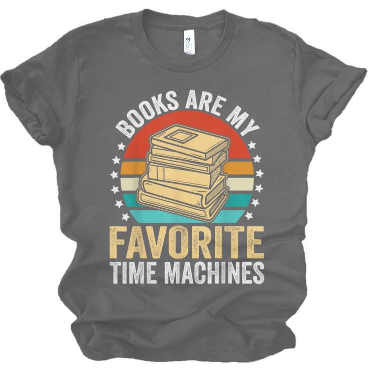 Books Are My Favorite Time Machines Unisex Jersey T-Shirt