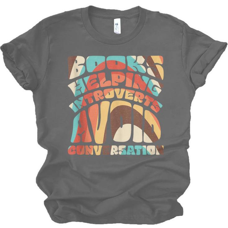 Books Helping Introverts Avoid Conversation Unisex Jersey T-Shirt