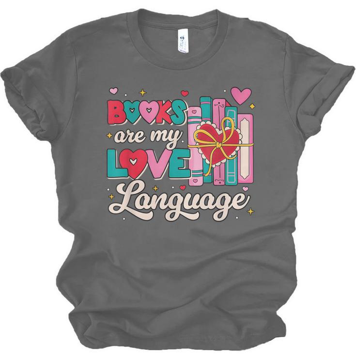 Books Are My Love Language Unisex Jersey T-Shirt