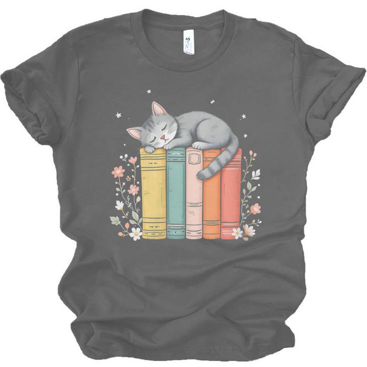 Books Lover Cute Sleepy Cat Relax Reading Vibe Unisex Jersey T-Shirt Books Lover Cute Sleepy Cat Relax Reading Vibe Unisex Jersey T-Shirt