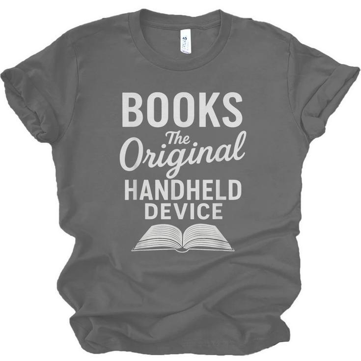 Books The Original Handheld Device – Reading Unisex Jersey T-Shirt