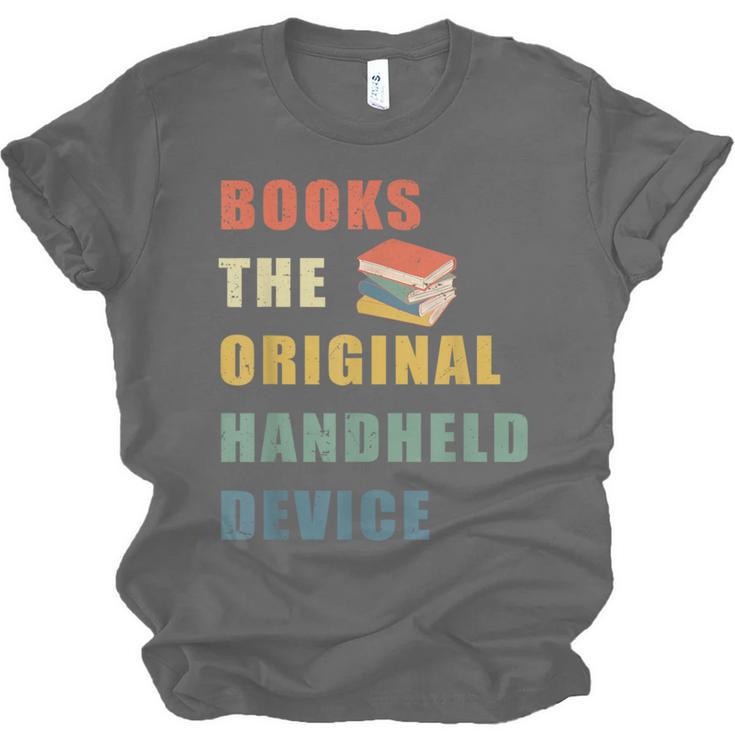 Books The Original Handheld Device Vintage Book Unisex Jersey T-Shirt