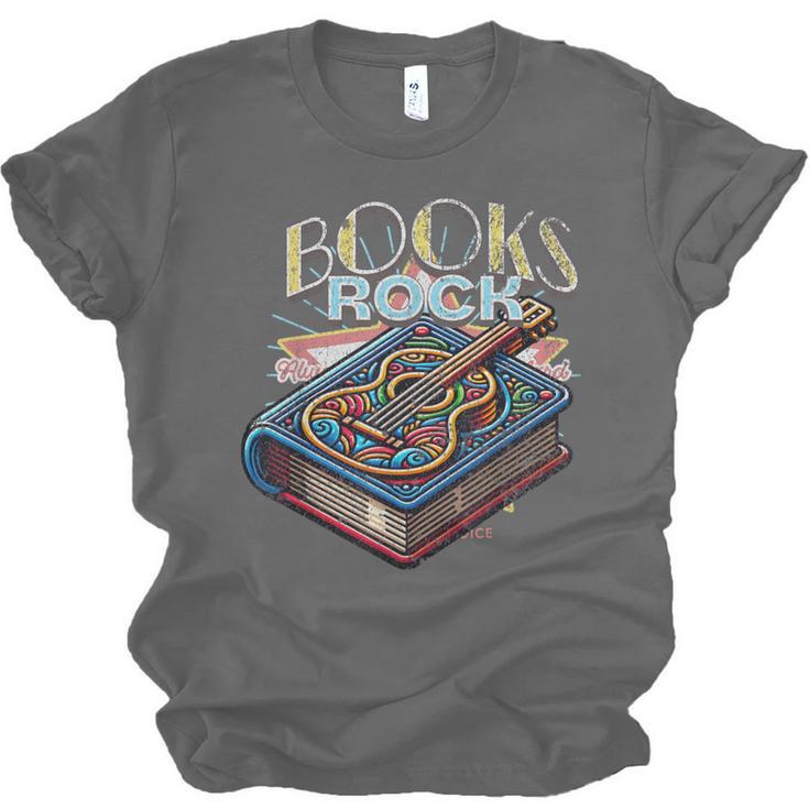 Books Rock Rock'n Roll Science Of Reading Teachers Guitar Unisex Jersey T-Shirt Books Rock Rock'n Roll Science Of Reading Teachers Guitar Unisex Jersey T-Shirt