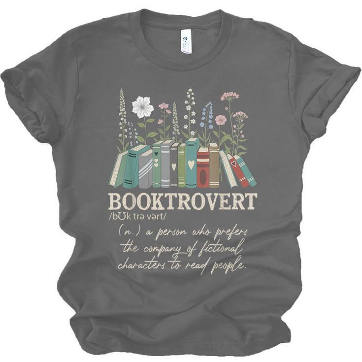 Booktrovert Definition Floral Books Reading Teacher Library Unisex Jersey T-Shirt Booktrovert Definition Floral Books Reading Teacher Library Unisex Jersey T-Shirt