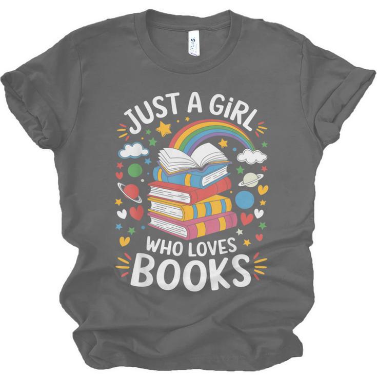 Bookworm Just A Girl Who Loves Books Unisex Jersey T-Shirt