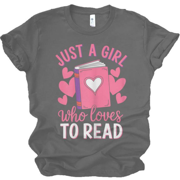Bookworm Just A Girl Who Loves To Read Unisex Jersey T-Shirt