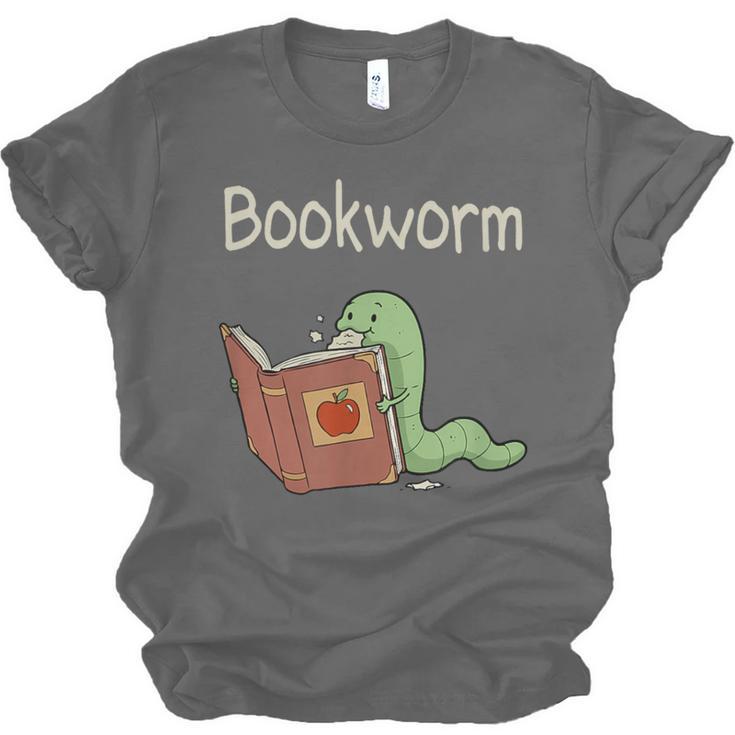 Bookworm Worm Reading Book Lover Read Books Librarian Unisex Jersey T-Shirt