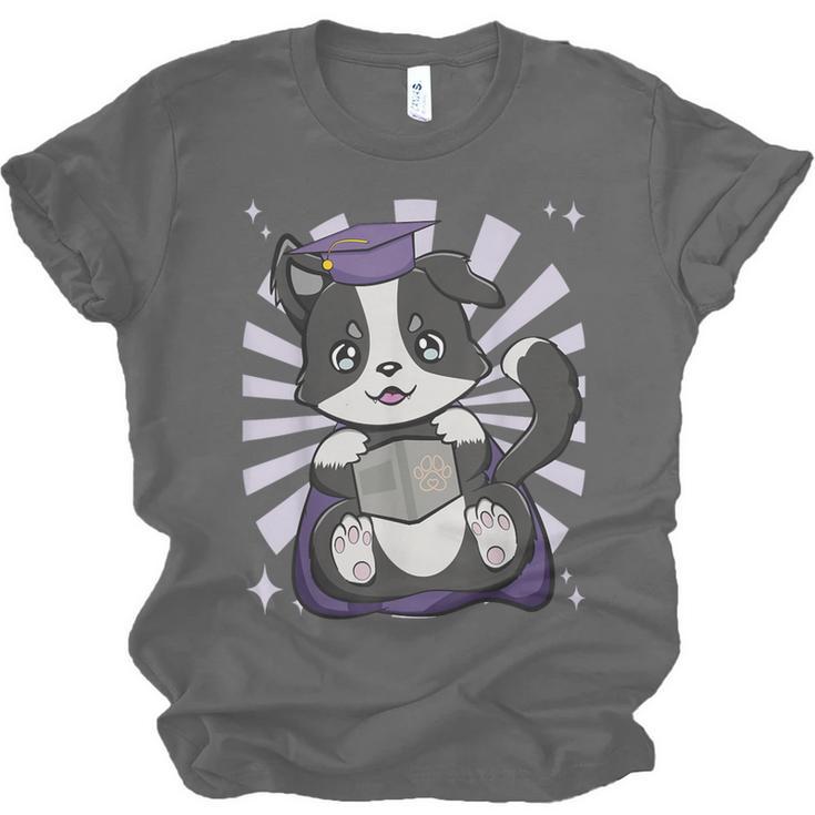 Border Collie Dog Lover Cute Anime School Graduation Men Women Kids Unisex Jersey T-Shirt