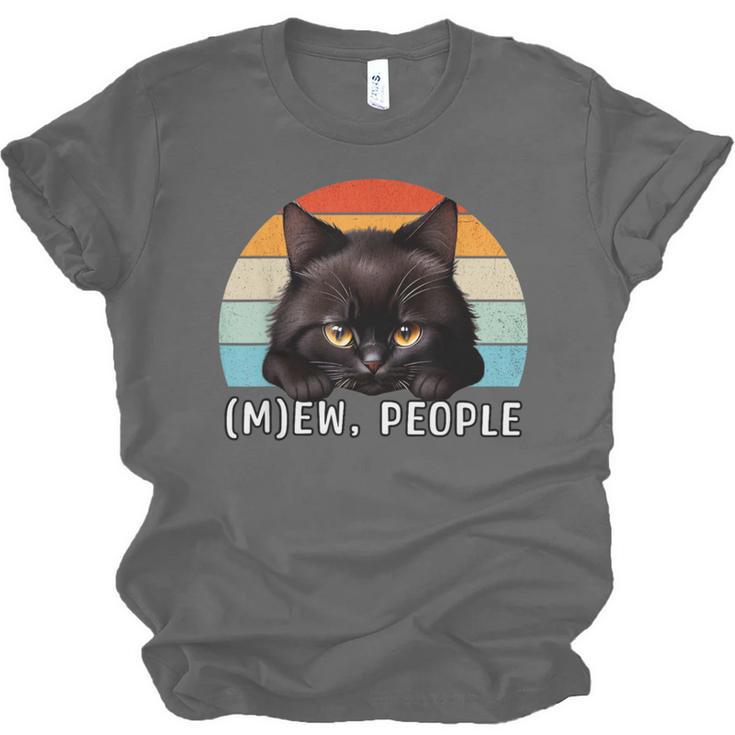 Cat Pun Introvert Anti Social Ew People Kitty Unisex Jersey T-Shirt