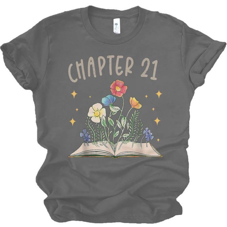 Chapter 21st Birthday Bookworm 21 Years Old For Book Lovers Unisex Jersey T-Shirt Chapter 21st Birthday Bookworm 21 Years Old For Book Lovers Unisex Jersey T-Shirt