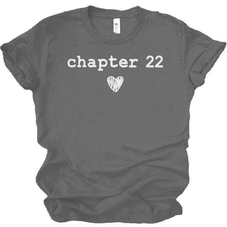 Chapter 22 Book Lovers Readers & Authors 22nd Birthday Unisex Jersey T-Shirt Chapter 22 Book Lovers Readers & Authors 22nd Birthday Unisex Jersey T-Shirt