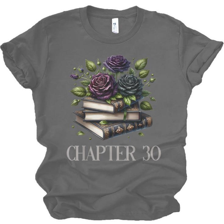 Chapter 30 30th Birthday Women Book Lovers Dark Romance Unisex Jersey T-Shirt