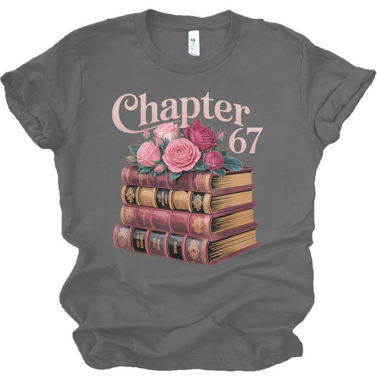 Chapter 67 Floral Book Stack Unisex Jersey T-Shirt